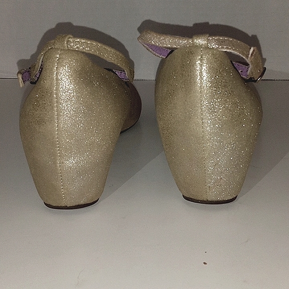 Jeffrey Campbell Handmade Tahiti Last Gold Glitter Wedge size 8 - Picture 16 of 16